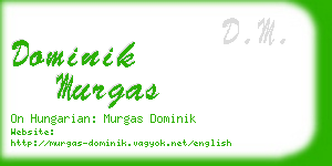 dominik murgas business card